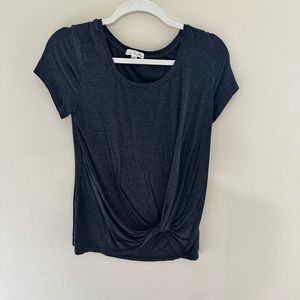 Nine Britton Short Sleeve T Shirt With Front Twist